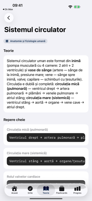 Teorie pe teme cu repere cheie